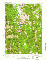 1931 Map of Jackson, WY, 1961 Print