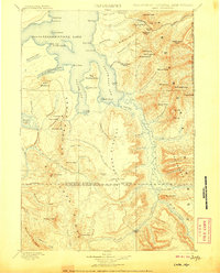 preview thumbnail of historical topo map of Teton County, WY in 1906