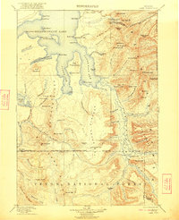 preview thumbnail of historical topo map of Teton County, WY in 1911