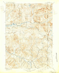 1902 Map of Mt Leidy, 1932 Print