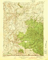 preview thumbnail of historical topo map of Carbon County, WY in 1940