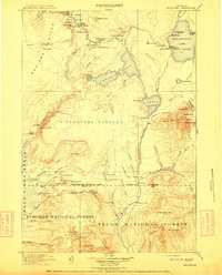 Download a high-resolution, GPS-compatible USGS topo map for Shoshone, WY (1911 edition)