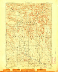 Download a high-resolution, GPS-compatible USGS topo map for Younts Peak, WY (1907 edition)
