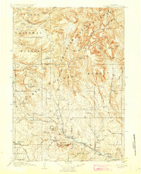 preview thumbnail of historical topo map of Fremont County, WY in 1907