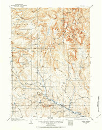 preview thumbnail of historical topo map of Fremont County, WY in 1905