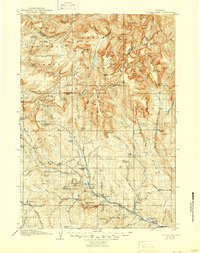 preview thumbnail of historical topo map of Fremont County, WY in 1907