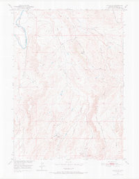 preview thumbnail of historical topo map of Natrona County, WY in 1950