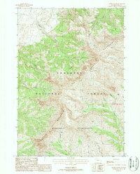 Download a high-resolution, GPS-compatible USGS topo map for Aldrich Basin, WY (1988 edition)