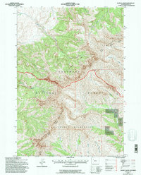Download a high-resolution, GPS-compatible USGS topo map for Aldrich Basin, WY (1996 edition)