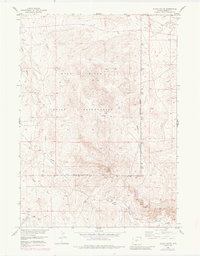 preview thumbnail of historical topo map of Fremont County, WY in 1958
