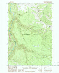 Download a high-resolution, GPS-compatible USGS topo map for Amethyst Mountain, WY (1986 edition)
