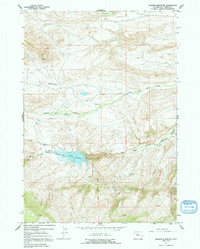 preview thumbnail of historical topo map of Hot Springs County, WY in 1965