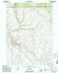 preview thumbnail of historical topo map of Fremont County, WY in 1991