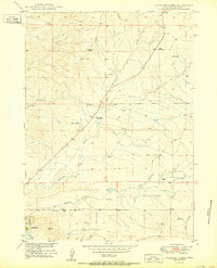 Download a high-resolution, GPS-compatible USGS topo map for Antelope Creek, WY (1950 edition)