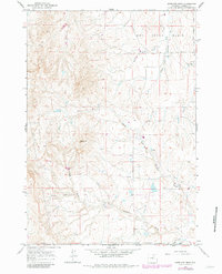 preview thumbnail of historical topo map of Johnson County, WY in 1961