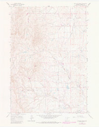 preview thumbnail of historical topo map of Johnson County, WY in 1981