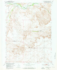Download a high-resolution, GPS-compatible USGS topo map for Antelope Gap, WY (1976 edition)