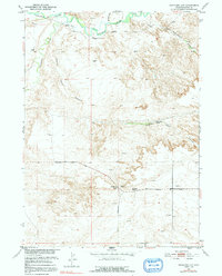 Download a high-resolution, GPS-compatible USGS topo map for Antelope Gap, WY (1991 edition)