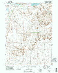 Download a high-resolution, GPS-compatible USGS topo map for Antelope Gap, WY (1995 edition)