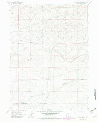 Download a high-resolution, GPS-compatible USGS topo map for Antelope Reservoir, WY (1982 edition)