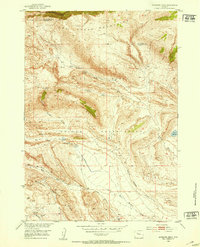 Download a high-resolution, GPS-compatible USGS topo map for Antelope Ridge, WY (1953 edition)