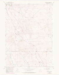 preview thumbnail of historical topo map of Fremont County, WY in 1978