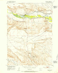 Download a high-resolution, GPS-compatible USGS topo map for Argo Butte, WY (1953 edition)