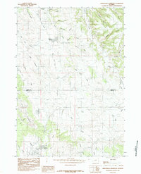 Download a high-resolution, GPS-compatible USGS topo map for Arrowhead Reservoir, WY (1984 edition)
