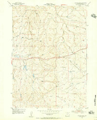 preview thumbnail of historical topo map of Campbell County, WY in 1954
