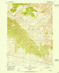 Download a high-resolution, GPS-compatible USGS topo map for Badwater, WY (1953 edition)