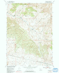 Download a high-resolution, GPS-compatible USGS topo map for Badwater, WY (1991 edition)