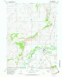 Download a high-resolution, GPS-compatible USGS topo map for Baggs, WY (1983 edition)