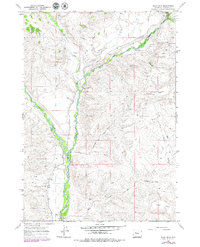 Download a high-resolution, GPS-compatible USGS topo map for Bain Draw, WY (1979 edition)