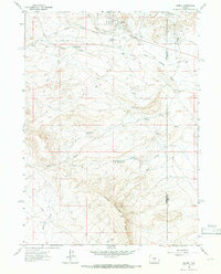 Download a high-resolution, GPS-compatible USGS topo map for Bairoil, WY (1966 edition)