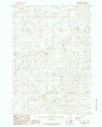Download a high-resolution, GPS-compatible USGS topo map for Baker Spring, WY (1984 edition)