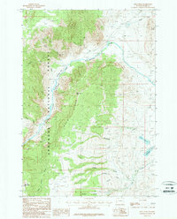 Download a high-resolution, GPS-compatible USGS topo map for Bald Peak, WY (1987 edition)