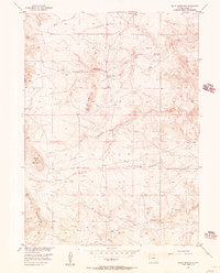 Download a high-resolution, GPS-compatible USGS topo map for Baldy Mountain, WY (1957 edition)