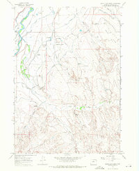 Download a high-resolution, GPS-compatible USGS topo map for Banjo Flats West, WY (1972 edition)