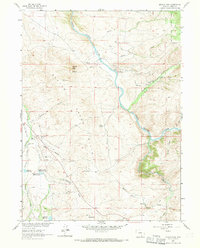 Download a high-resolution, GPS-compatible USGS topo map for Barcus Peak, WY (1970 edition)