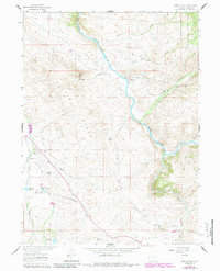 Download a high-resolution, GPS-compatible USGS topo map for Barcus Peak, WY (1984 edition)