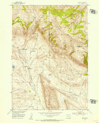 Download a high-resolution, GPS-compatible USGS topo map for Bargee, WY (1954 edition)