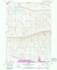 Download a high-resolution, GPS-compatible USGS topo map for Bates Creek Reservoir, WY (1985 edition)
