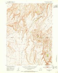 Download a high-resolution, GPS-compatible USGS topo map for Bear Mountain, WY (1953 edition)