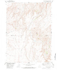 Download a high-resolution, GPS-compatible USGS topo map for Bear Mountain, WY (1978 edition)