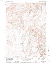 Download a high-resolution, GPS-compatible USGS topo map for Bear Mountain, WY (1983 edition)