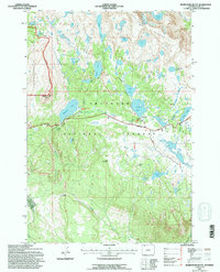 Download a high-resolution, GPS-compatible USGS topo map for Beartooth Butte, WY (1996 edition)