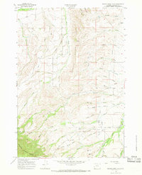 Download a high-resolution, GPS-compatible USGS topo map for Beaver Creek Hills, WY (1968 edition)