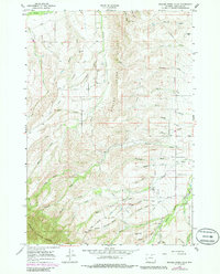 Download a high-resolution, GPS-compatible USGS topo map for Beaver Creek Hills, WY (1985 edition)