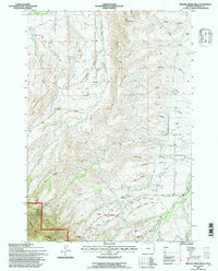 Download a high-resolution, GPS-compatible USGS topo map for Beaver Creek Hills, WY (1997 edition)