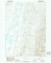 Download a high-resolution, GPS-compatible USGS topo map for Beckwith, WY (1985 edition)